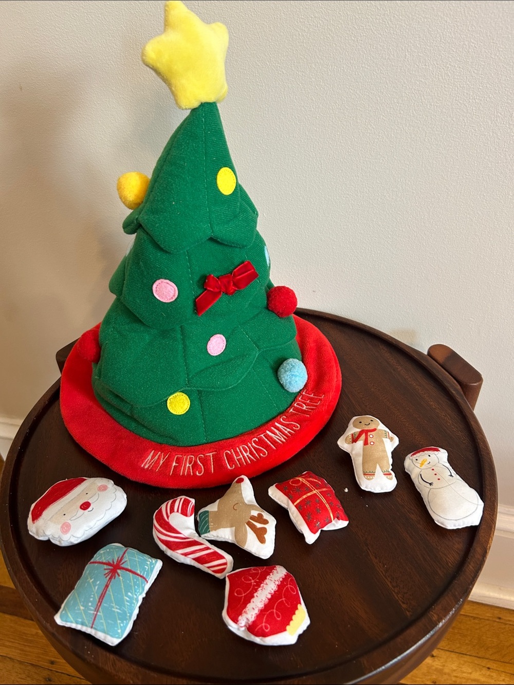 Plush “My First Christmas Tree” Playset - Festive Green & Red